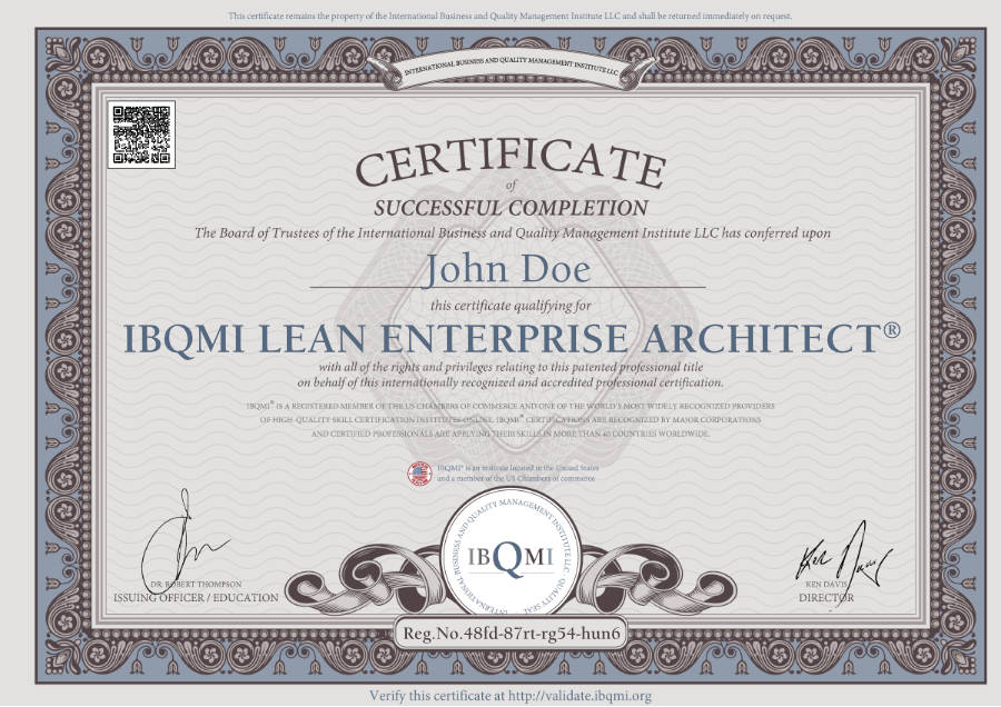 IBQMI LEAN ENTERPRISE ARCHITECT<sup>&reg;</sup>